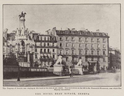 Hotel Beau Rivage, Genewa autorstwa English Photographer
