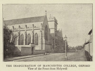 Inauguracja Manchester College w Oksfordzie autorstwa English Photographer