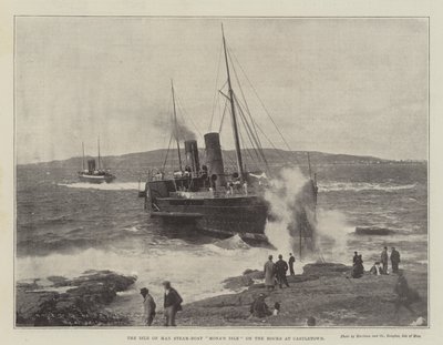 Isle of Man Parowiec Monas Isle on the Rocks w Castletown autorstwa English Photographer