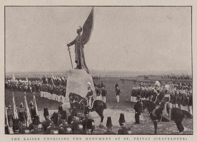 Kaiser odsłonięcie pomnika w St Privat, Gravelotte autorstwa English Photographer