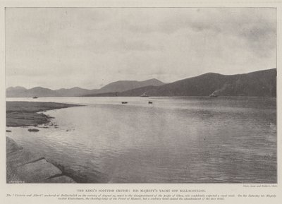 Kings Scottish Cruise, jacht Jego Majestys przy Ballachulish autorstwa English Photographer