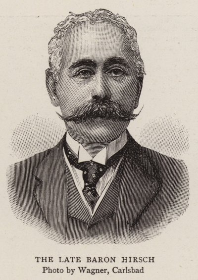 Zmarły baron Hirsch autorstwa English Photographer