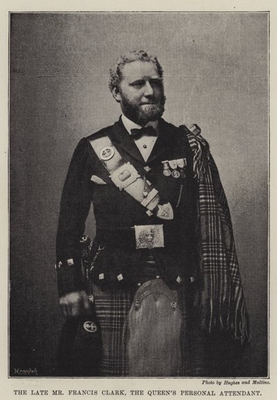 Nieżyjący już pan Francis Clark, osobisty opiekun Queens autorstwa English Photographer