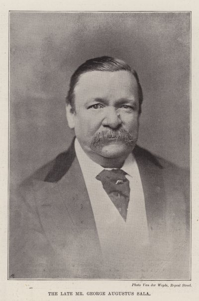 Nieżyjący Pan George Augustus Sala autorstwa English Photographer