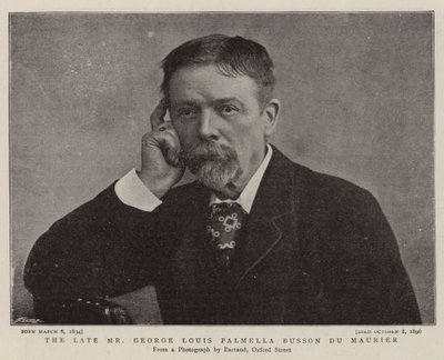 Późny pan George Louis Palmella Busson Du Maurier autorstwa English Photographer