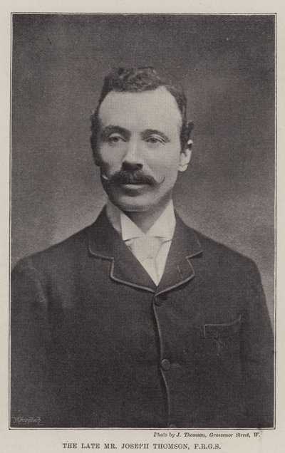 Zmarły pan Joseph Thomson, FRGS autorstwa English Photographer