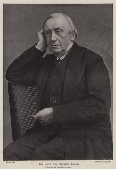 Nieżyjący sir Charles Halle autorstwa English Photographer