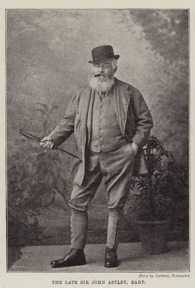 Nieżyjący sir John Astley, Baronet autorstwa English Photographer