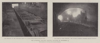 Katastrofa w Liverpool Electric Railway 23 grudnia autorstwa English Photographer