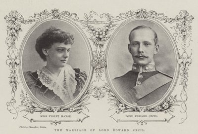 Małżeństwo Lorda Edwarda Cecil autorstwa English Photographer