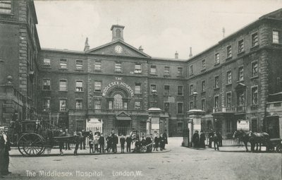 Szpital Middlesex, Londyn, 1910 autorstwa English Photographer