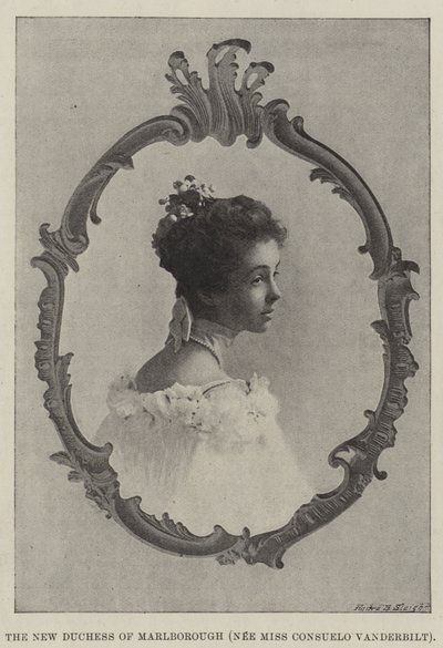 Nowa księżna Marlborough (z domu Miss Consuelo Vanderbilt) autorstwa English Photographer