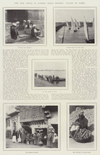 Nowa epoka w historii Ojca Nilesa, sceny w Kairze autorstwa English Photographer