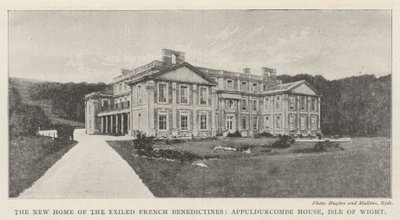 Nowy dom francuskich benedyktynów na wygnaniu, Appuldurcombe House, Isle of Wight autorstwa English Photographer
