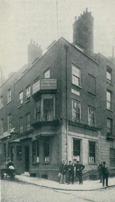The Old Cheshire Cheese, Surrey Street, Strand, Londyn autorstwa English Photographer