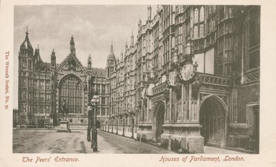 Wejście Peers, Houses of Parliament, Londyn autorstwa English Photographer