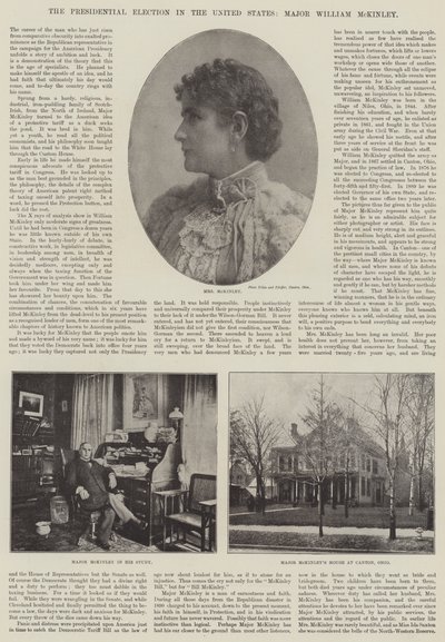 Wybory prezydenckie w Stanach Zjednoczonych, major William McKinley autorstwa English Photographer