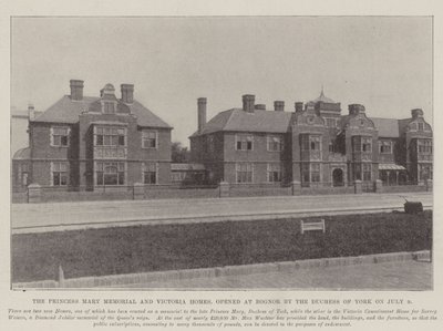 Princess Mary Memorial i Victoria Homes, otwarte w Bognor przez księżną Yorku 9 lipca autorstwa English Photographer