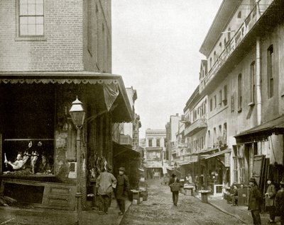 The Provision Market, Chinatown, San Francisco (zdjęcie czarno-białe) autorstwa English Photographer