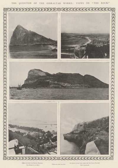 Kwestia dzieł Gibraltaru, poglądy na skałę autorstwa English Photographer
