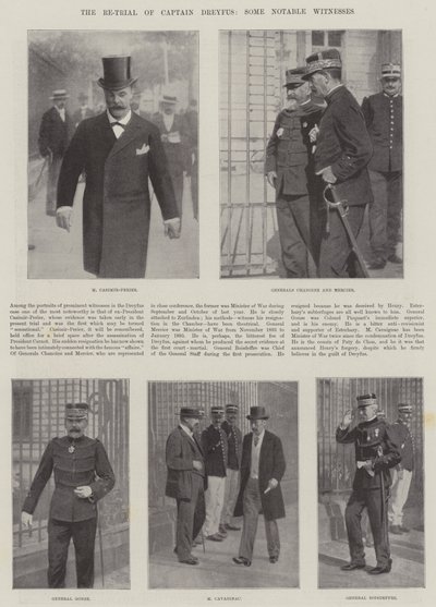 Ponowny proces kapitana Dreyfusa, kilku znanych świadków autorstwa English Photographer