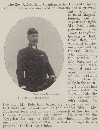 Wielebny J. Robertson autorstwa English Photographer