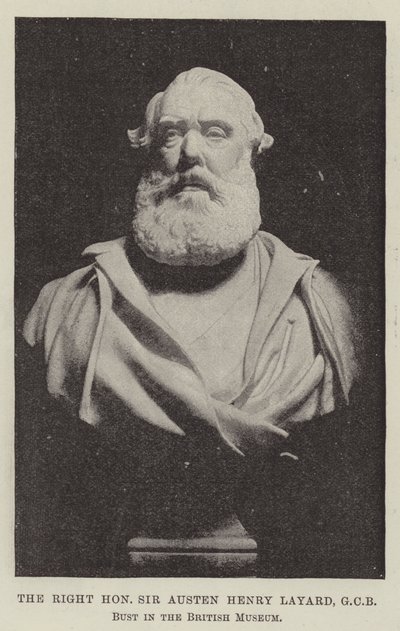 Szanowny Sir Austen Henry Layard, GCB, Bust in the British Museum autorstwa English Photographer
