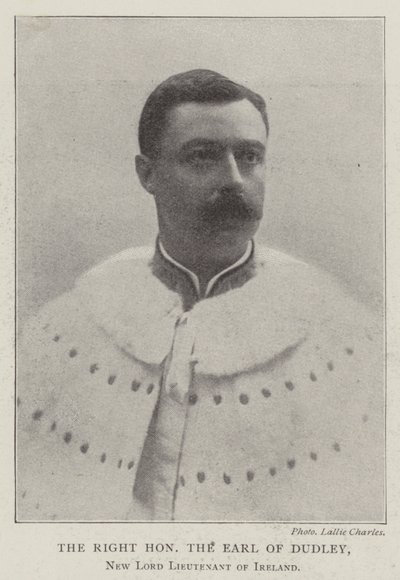 Szanowny hrabia Dudley, nowy lord porucznik Irlandii autorstwa English Photographer