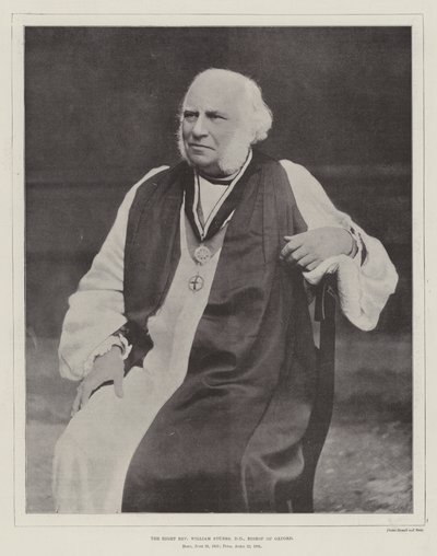 Właściwy wielebny William Stubbs, DD, biskup Oksfordu autorstwa English Photographer