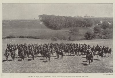 Royal East Kent Yeomanry, którego służba została przyjęta dla Cape autorstwa English Photographer