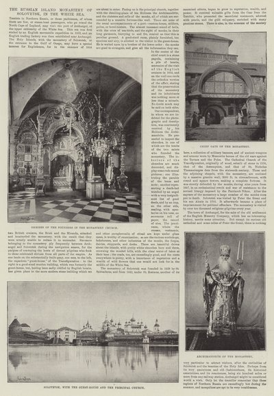Klasztor na rosyjskiej wyspie Sołowieck na Morzu Białym autorstwa English Photographer