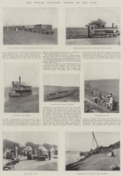 Natarcie na Sudan, Sceny na Nilu autorstwa English Photographer