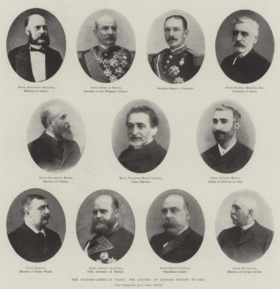 Kryzys hiszpańsko-amerykański, dzisiejsi przywódcy hiszpańskiej opinii autorstwa English Photographer