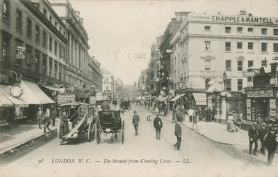 Strand z Charing Cross w Londynie autorstwa English Photographer