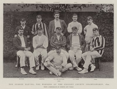 Surrey Eleven, zwycięzcy Cricket County Championship, 1894 autorstwa English Photographer