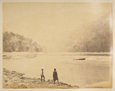 Teesta w Bheerkotee.  Widoki Darjeeling. 1870 autorstwa English Photographer