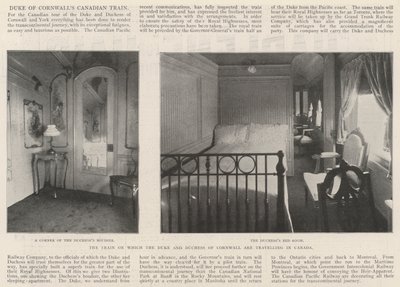 Pociąg, którym książę i księżna Kornwalii podróżują po Kanadzie autorstwa English Photographer