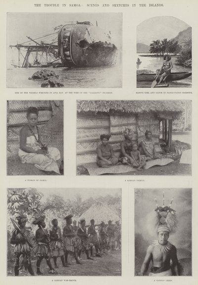 Kłopoty na Samoa, Sceny i Szkice na Wyspach autorstwa English Photographer