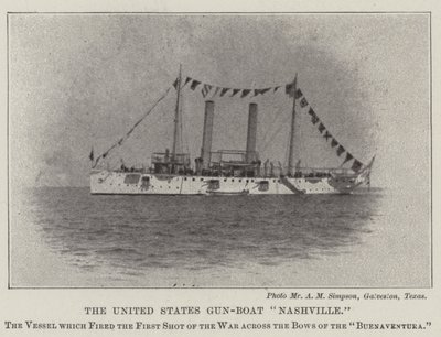 US Gun-Boat Nashville autorstwa English Photographer