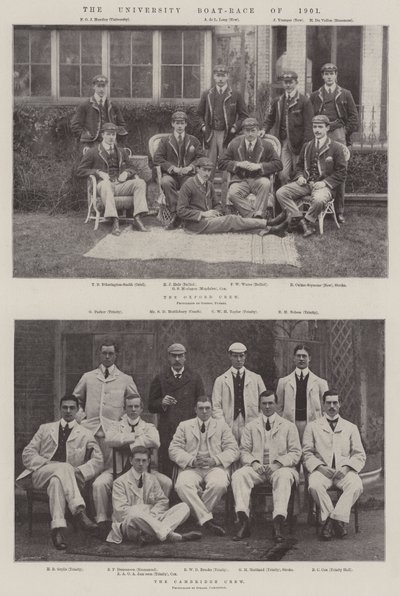 Uniwersytecki regat 1901 autorstwa English Photographer