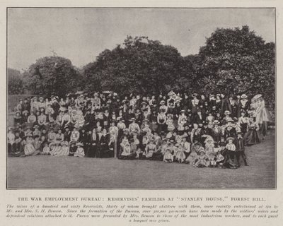 Wojenne Biuro Zatrudnienia, Rodziny Rezerwistów w Stanley House, Forest Hill autorstwa English Photographer
