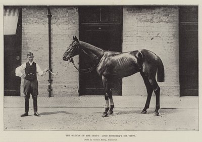Zwycięzca Derby, Lord Roseberys Sir Visto autorstwa English Photographer