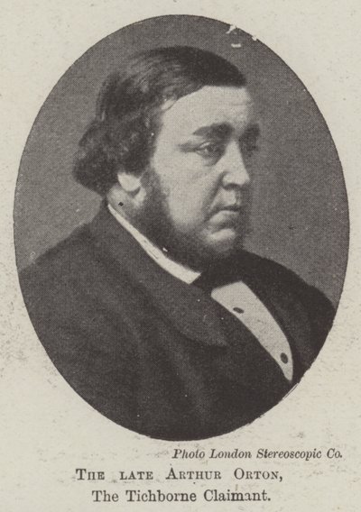 Nieżyjący już Arthur Orton, powód Tichborne autorstwa English Photographer