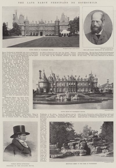 Nieżyjący już baron Ferdinand de Rothschild autorstwa English Photographer