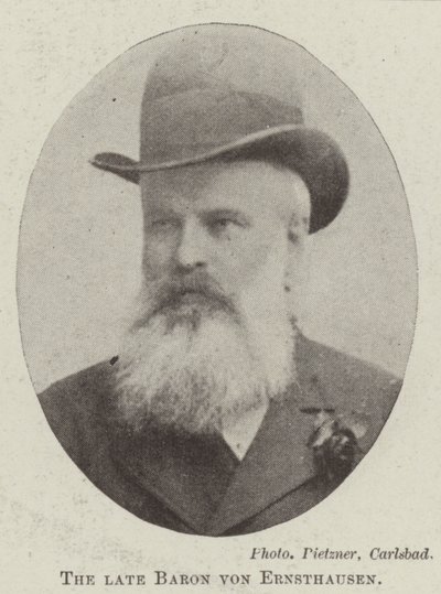 Nieżyjący już baron von Ernsthausen autorstwa English Photographer