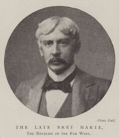 Nieżyjący już Bret Harte, powieściopisarz Dalekiego Zachodu autorstwa English Photographer