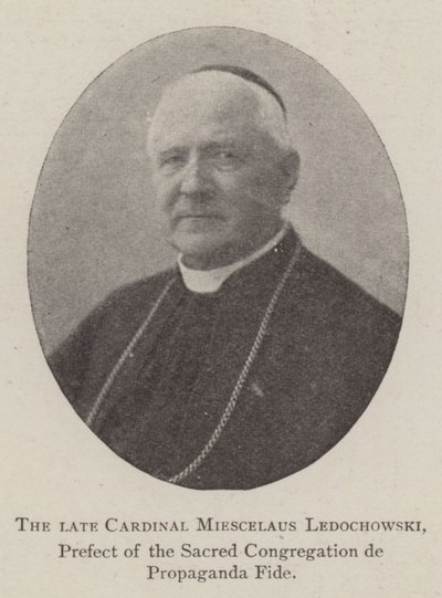 Kardynał Miescelaus Ledochowski, prefekt Świętej Kongregacji Propaganda Fide autorstwa English Photographer