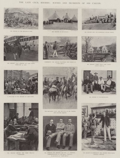 Nieżyjący już Cecil Rhodes, Sceny i incydenty z jego kariery autorstwa English Photographer