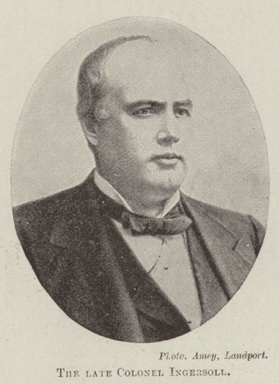Nieżyjący pułkownik Ingersoll autorstwa English Photographer
