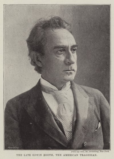 Nieżyjący już Edwin Booth, amerykański tragedyna autorstwa English Photographer